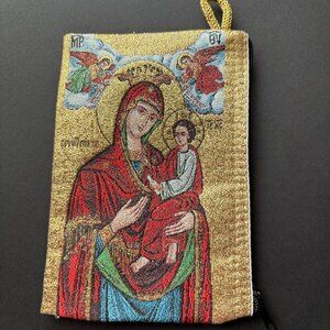 NEW - Christian Icon Tapestry Pouch – Holy Family Design